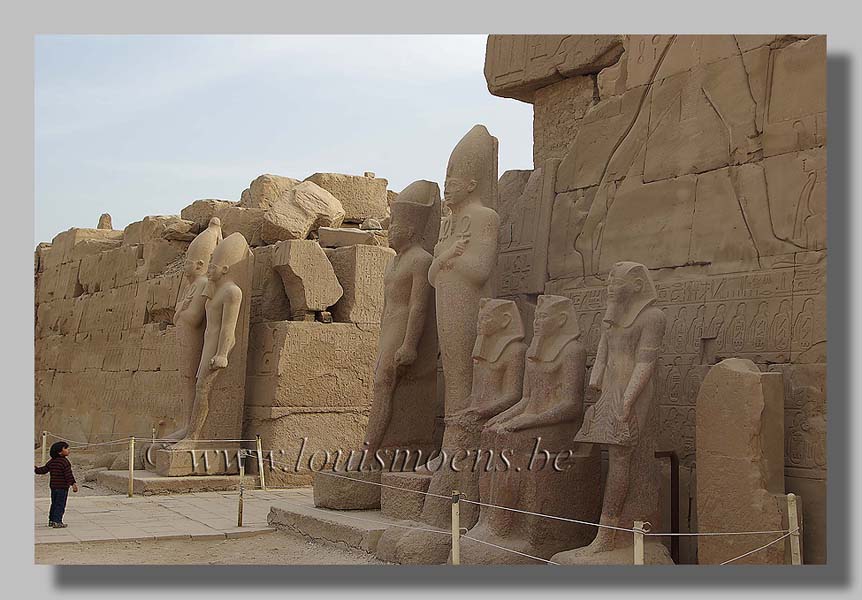 De tempel van Karnak. foto louis moens