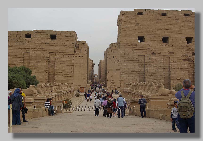 De tempel van Karnak Foto Louis Moens